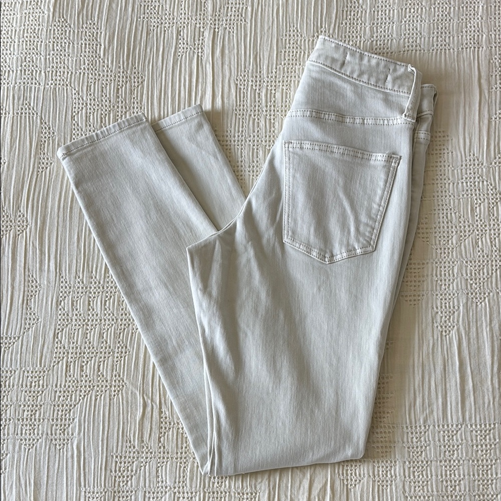 Cream Skinny Jeans